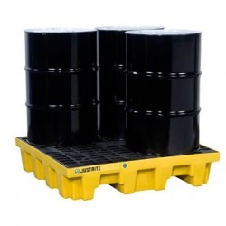 supplier distributor jual 4 drum spill deck containment pallet yellow jusrite jakarta indonesia harga murah