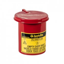 Justrite 09410 Soundgard Oily Waste Can